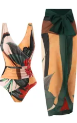 Maillot de bain ethnique africain en tissu wax