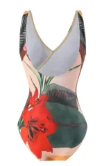 Maillot de bain wax avec motifs africains colorés