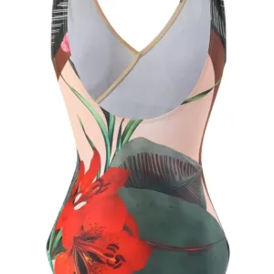 Maillot de bain wax avec motifs africains colorés