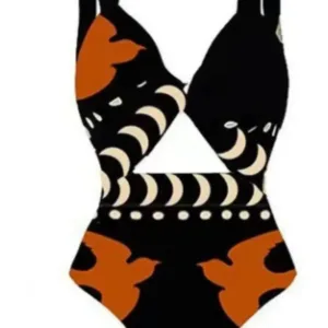 Maillot de bain wax aux motifs africains colorés