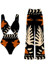 Maillot de bain imprimé en style traditionnel africain