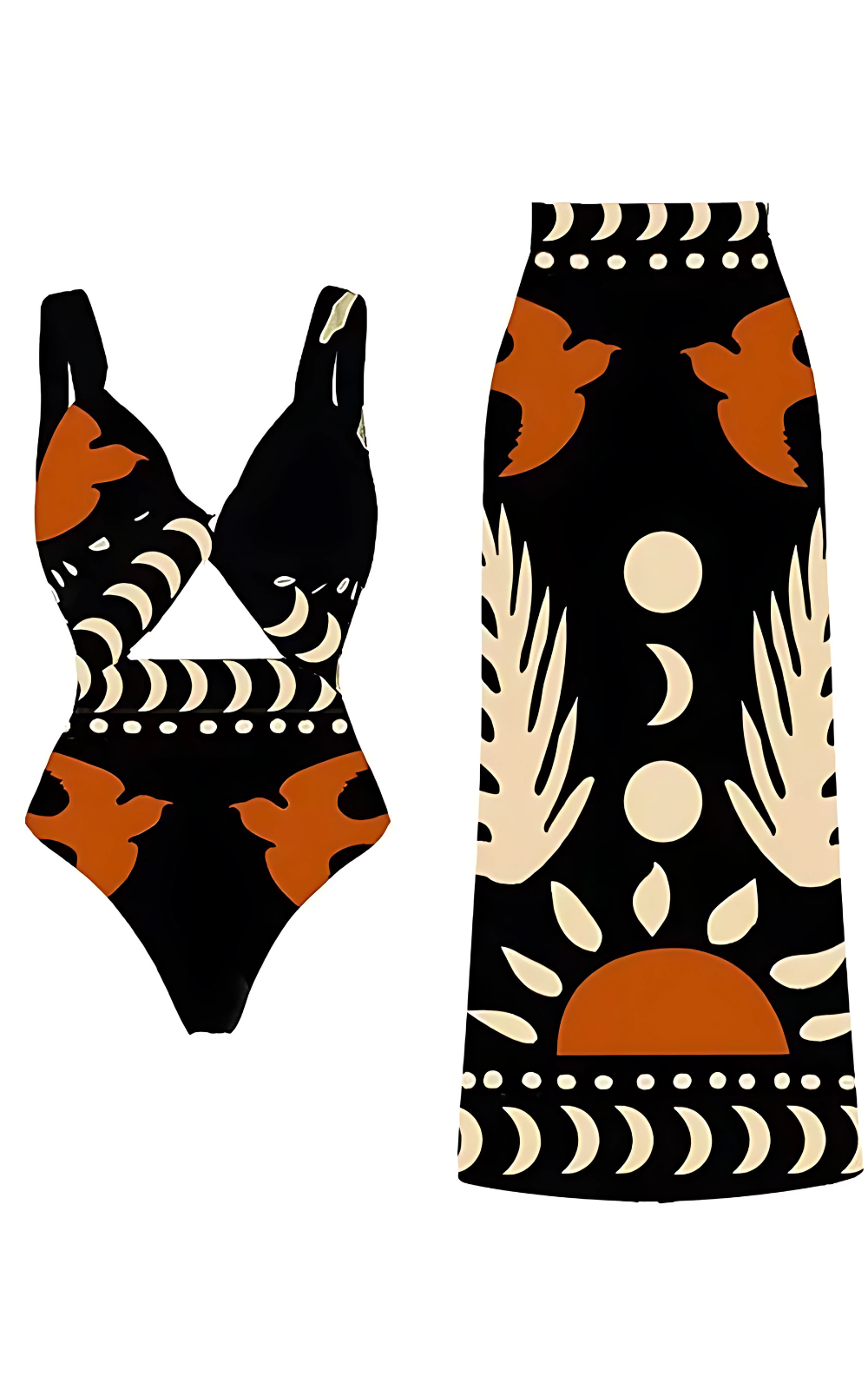 Maillot de bain wax avec design vibrant africain