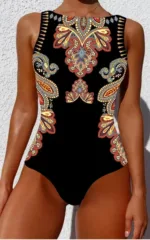 Maillot de bain africain 1 pièce en wax