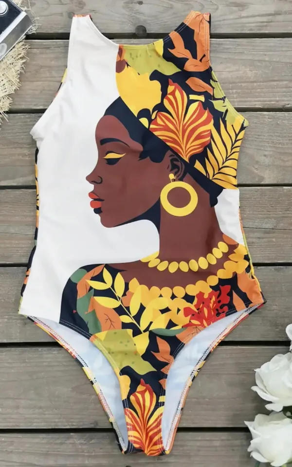 Maillot coloré avec motifs africains