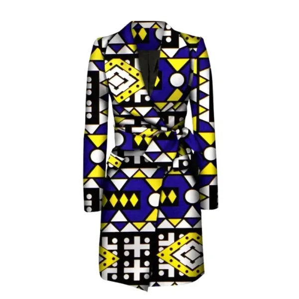 Manteau Africain Femme en tissu traditionnel