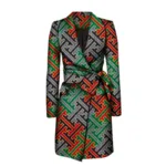Manteau femme aux imprimés culturels africains