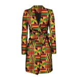Manteau femme avec design africain moderne