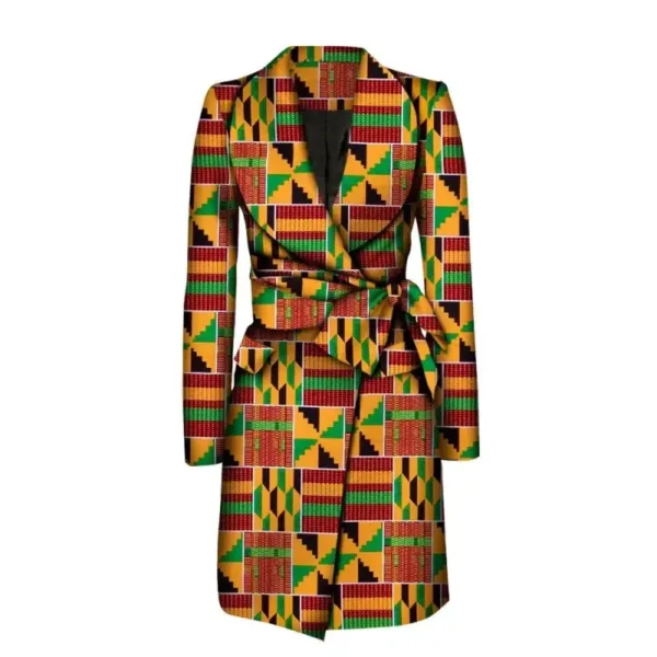 Manteau femme avec design africain moderne