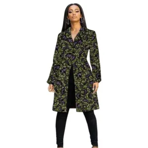 Manteau d’inspiration africaine pour femme moderne