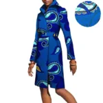 Manteau confortable en motif africain pour femmes
