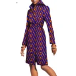 Tissu africain vibrant pour manteau féminin