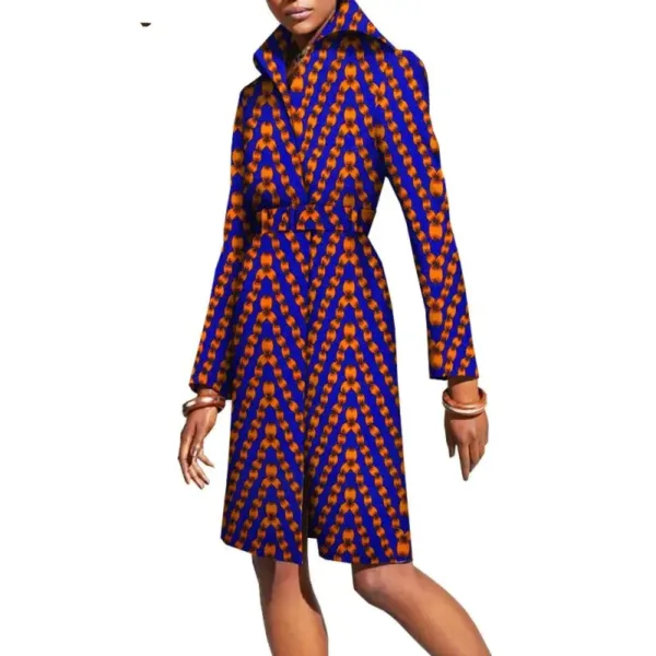 Tissu africain vibrant pour manteau féminin