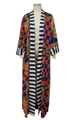 Manteau en tissu africain moderne