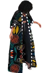 Manteau robe femme en imprimé africain