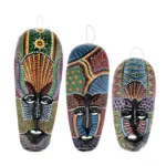Masque Culturel Africain en tissu décoratif