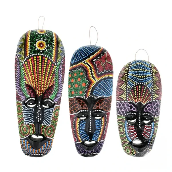 Masque Culturel Africain en tissu décoratif