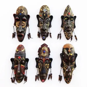 Masque Africain stylisé pour décoration intérieure