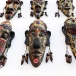 Masque Africain artisanal fait main