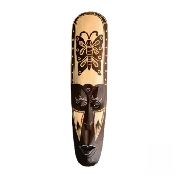 Artisanat africain : masque en bois traditionnel