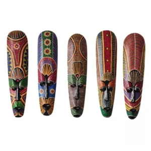 Masque traditionnel africain, touche moderne et élégante