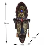 Masque africain en bois design pour maison