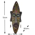 Masque Africain en bois décoratif - vue 2
