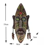 Masque traditionnel en bois pour déco africaine