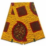 Motif tissu africain wax coloré et vibrant