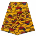Échantillon de motifs africains sur tissu wax