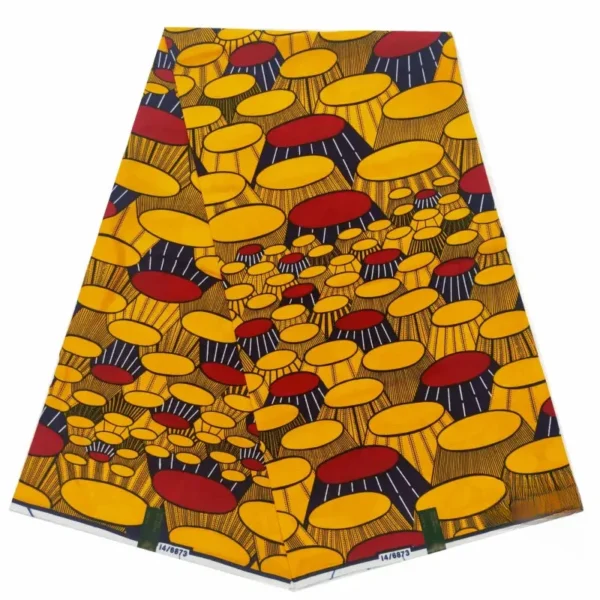 Échantillon de motifs africains sur tissu wax