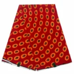 Motif tissu africain à thème tribal et riche en couleurs