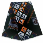 Tissu africain wax à motifs animaliers colorés