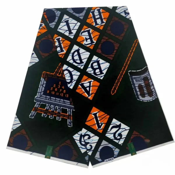 Tissu africain wax à motifs animaliers colorés