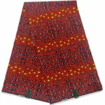 Motif tissu wax africain aux influences artisanales