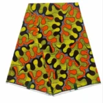 Motif tissu africain wax coloré et vibrant - vue 2