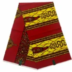Échantillon de tissu africain wax avec motifs variés