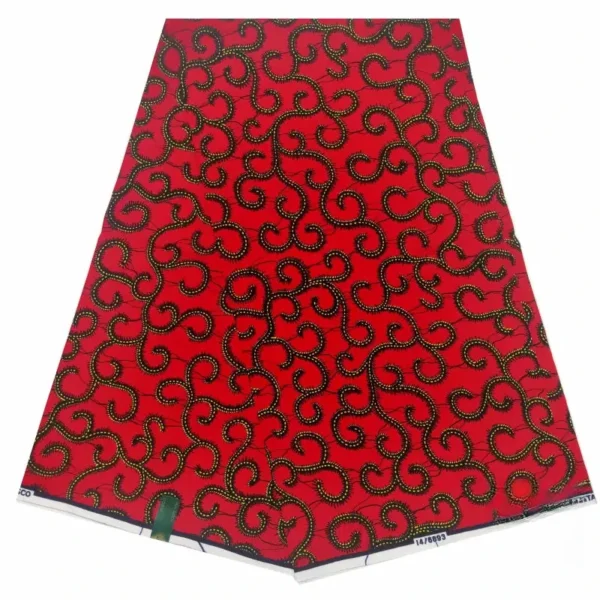 Motif wax africain aux teintes éclatantes et designs uniques