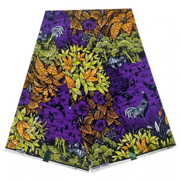 Motif tissu africain wax inspiré de la culture africaine