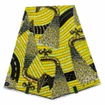 Tissu wax africain, design créatif et coloré