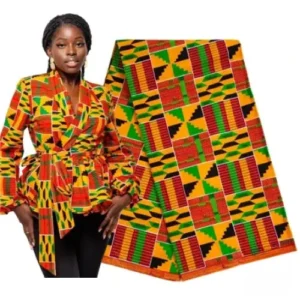 Motif Wax Africain tissu coloré