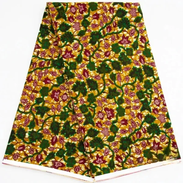 Motif Wax africain avec couleurs vives