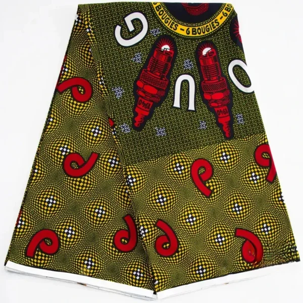 Motif Wax Africain tissu coloré - vue 2