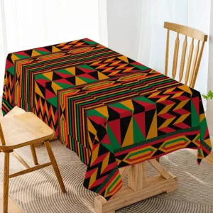 Nappe Kente aux motifs africains colorés