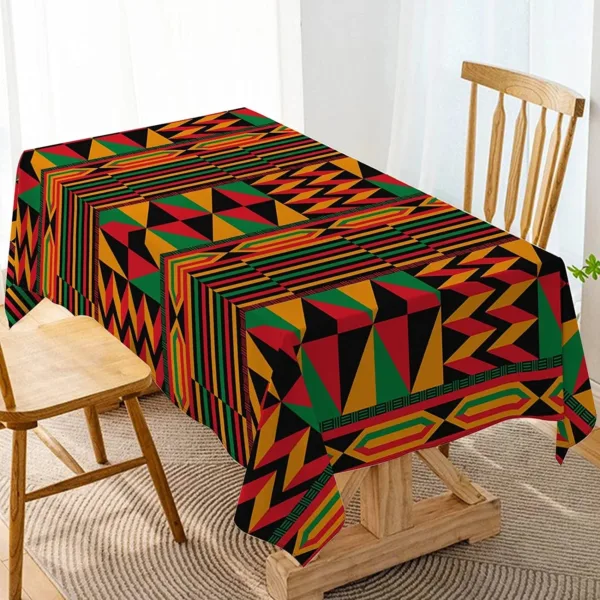 nappe-africaine-kente-1 Nappe Kente aux motifs africains colorés
