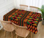 Nappe décorative inspirée du tissu Kente