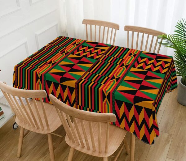 Nappe décorative inspirée du tissu Kente