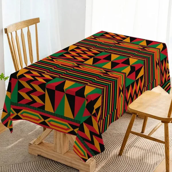 Nappe en tissu Kente pour une ambiance chaleureuse