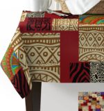 Nappe décorative avec motifs animaliers inspirés d'Afrique