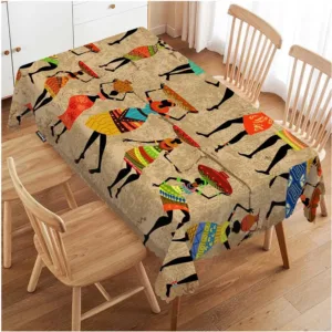 Nappe Africaine Rectangulaire pour décoration intérieure