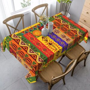 Nappe de table africaine colorée pour décoration intérieure